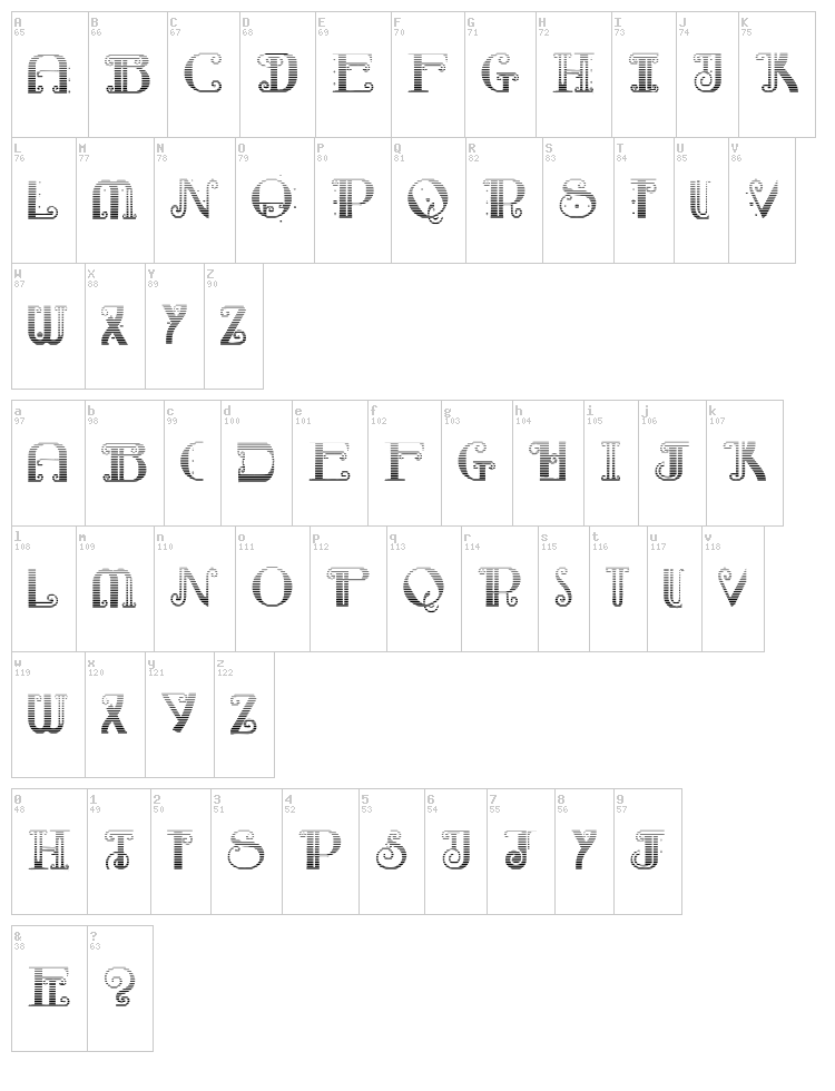 Rebimboca font map